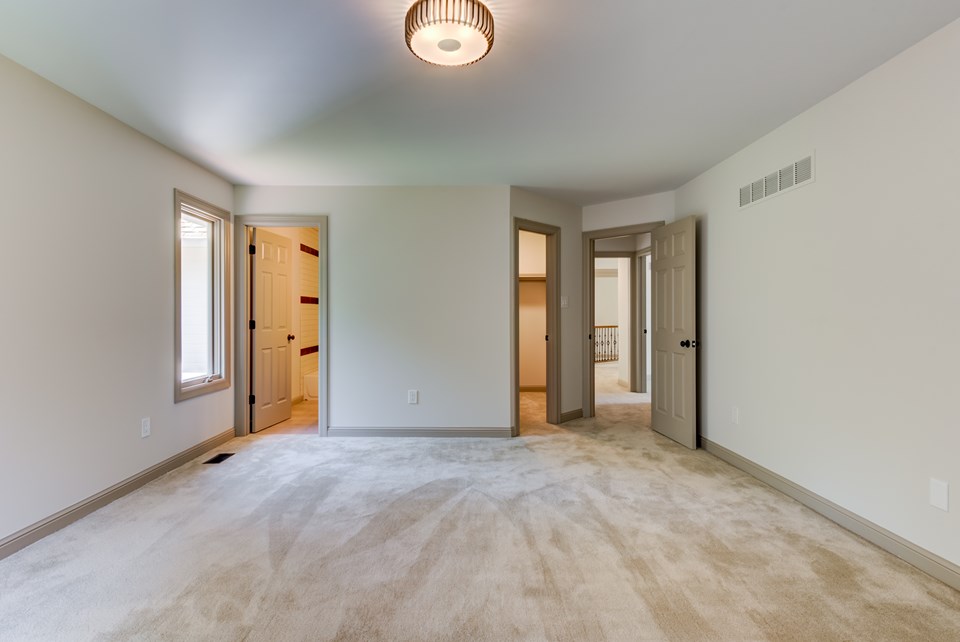 large 3rd bedroom with attached bath & walk-in closet