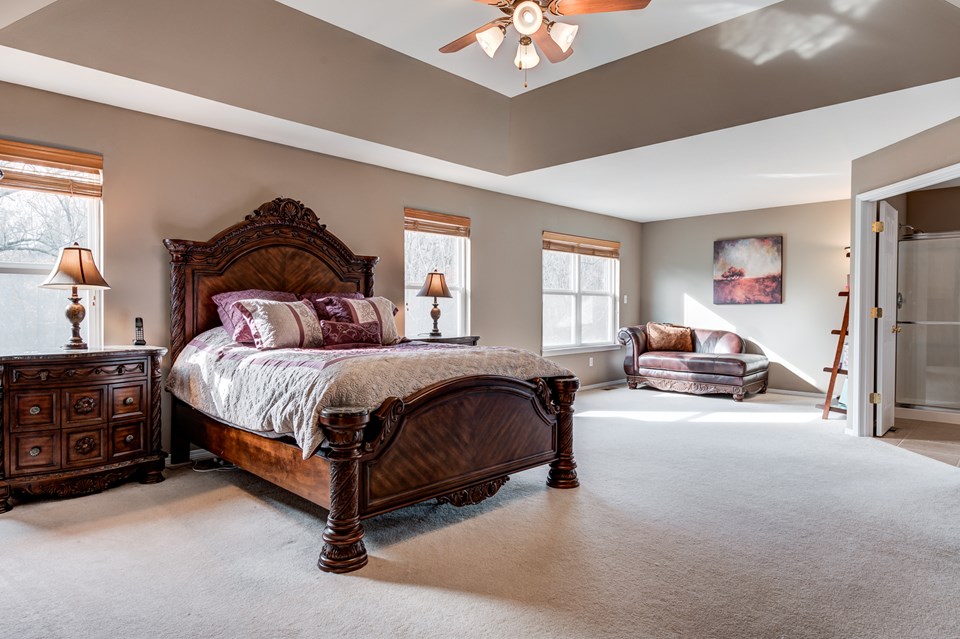 spacious master suite
